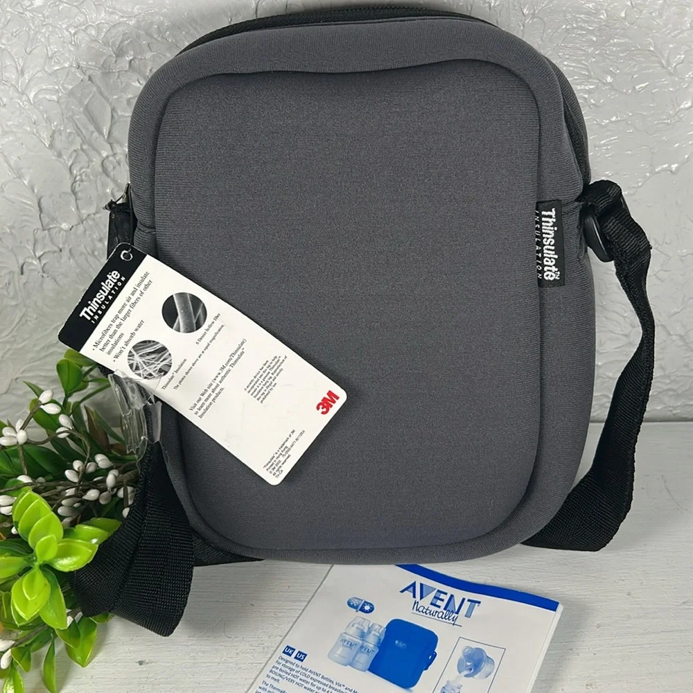 NWT Avent 3M Thinsulate Bag Microfiber Adjustable Strap Bottles Water Snack Bag